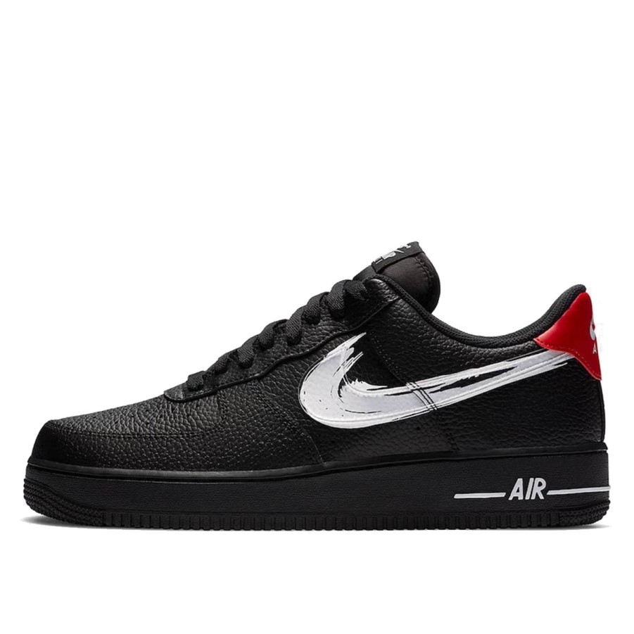 Air Force 1 Niski Potez Kistom Swoosh Crna Klekt