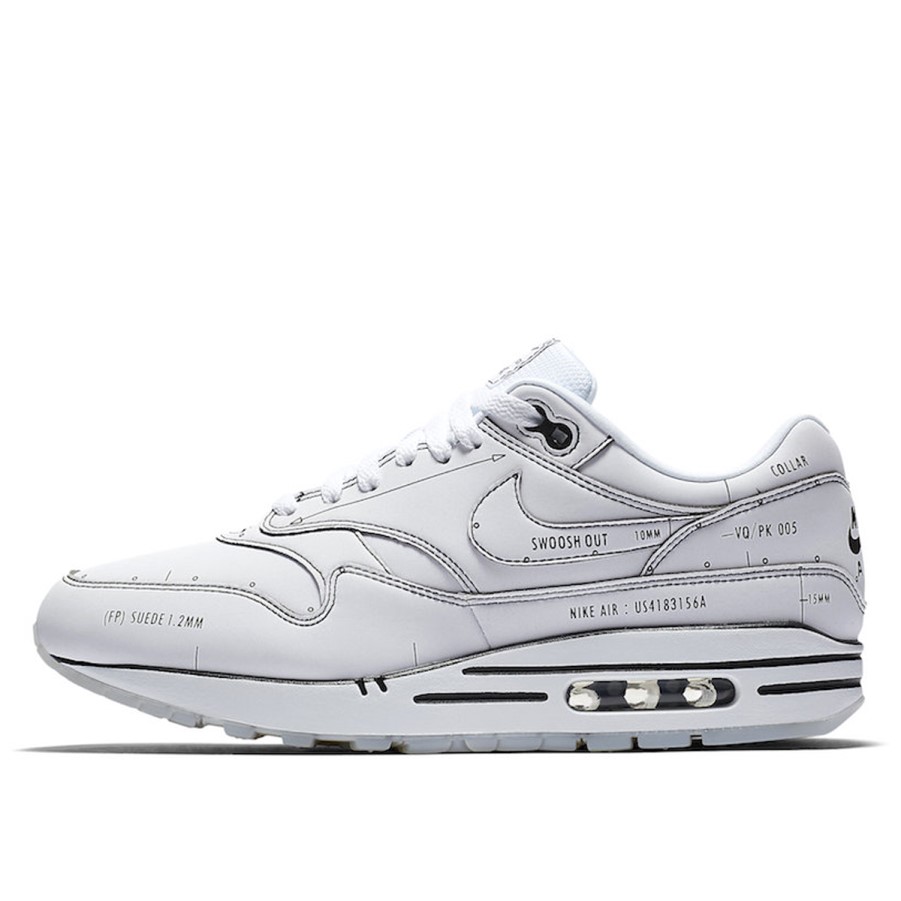 Air Max 1 Tinker Bijeli Shematski Klekt