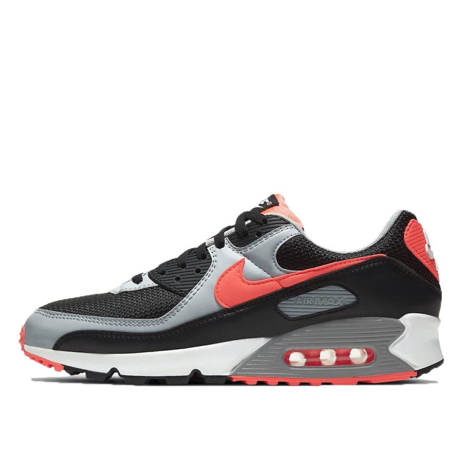 Klekt Air Max 90 Crna Blistava Crvena Vuk Siva