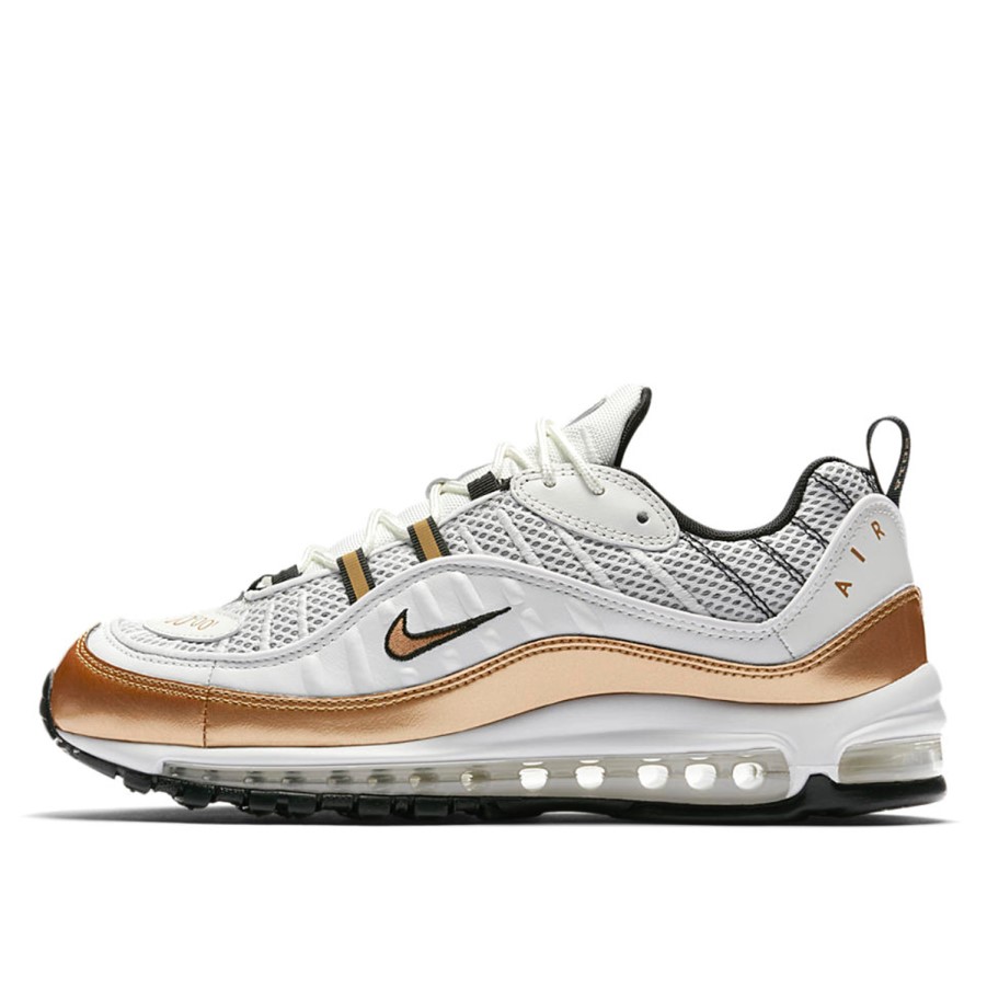 Klekt Air Max 98 Uk Početni Meridijan (gmt Paket) Summit Bijelo Metalno Zlato