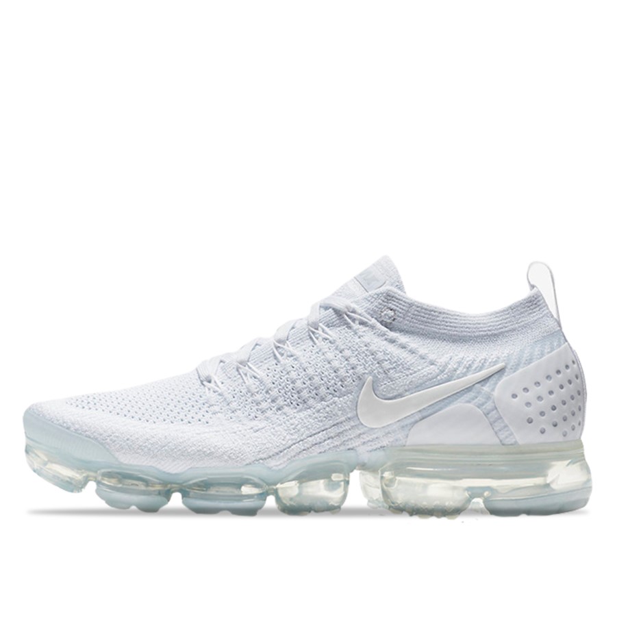 Klekt Air Vapormax Flyknit 2 Bijela/bijela-čista Platina-metal Srebro