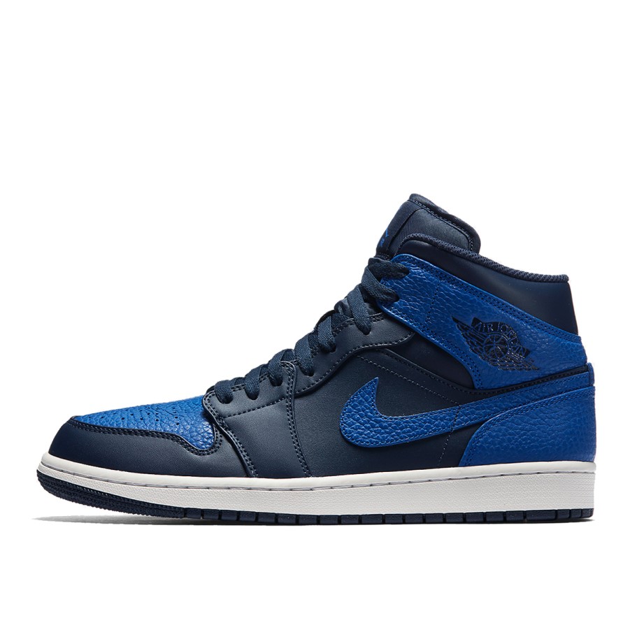 Nike Aj I 1 Mid Opsidian Game Royal Klekt