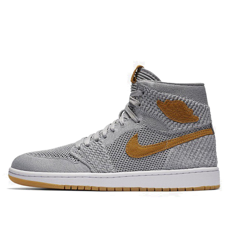 Nike Aj I 1 Retro Visoki Flyknit Wolf Grey Klekt
