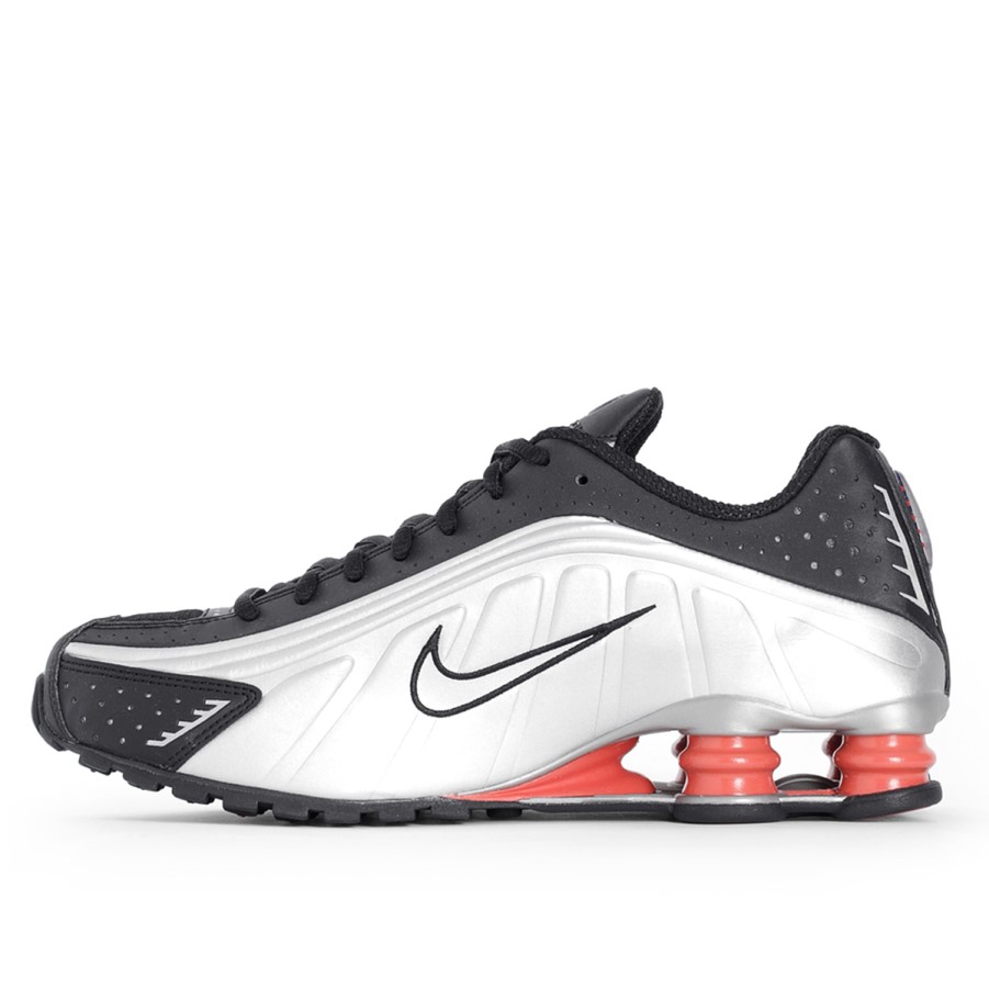 Shox R4 Srebrna Crna Crvena Klekt