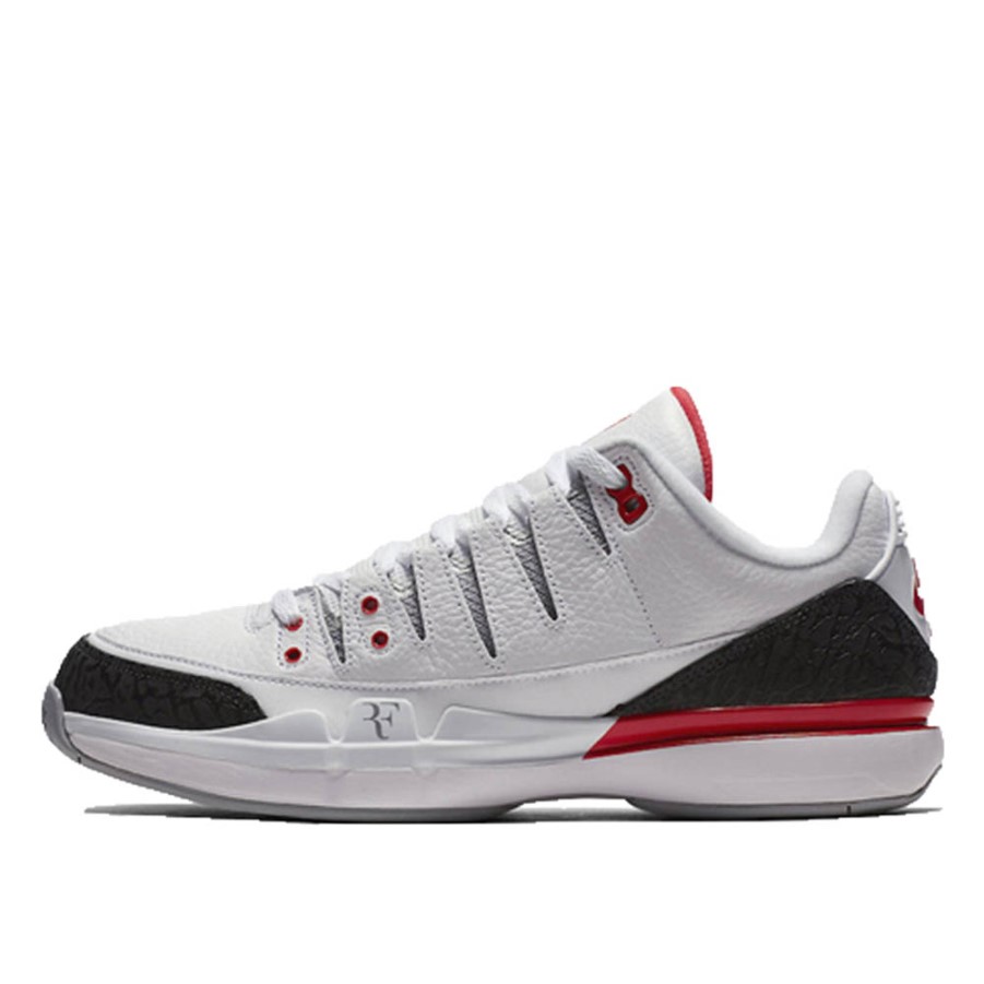 Klekt Nike Zoom Vapor Air Jordan Iii 3 Rf Roger Federer Bijelo Vatreno Crveno