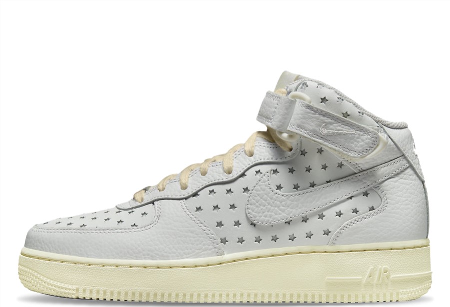 Air Force 1 Srednja Zvijezda Izrez Bijela Klekt