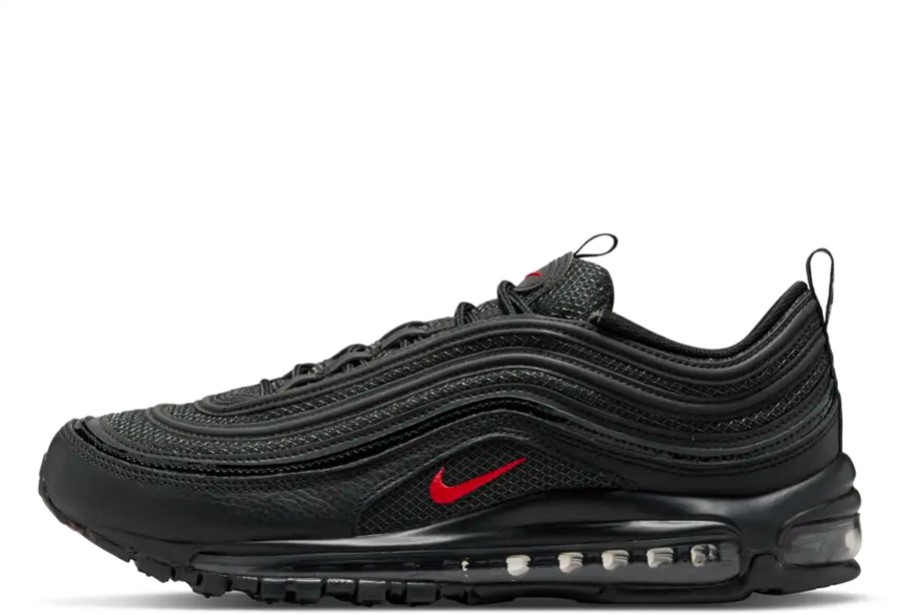 Air Max 97 Crna I Sveučilišna Crvena Klekt