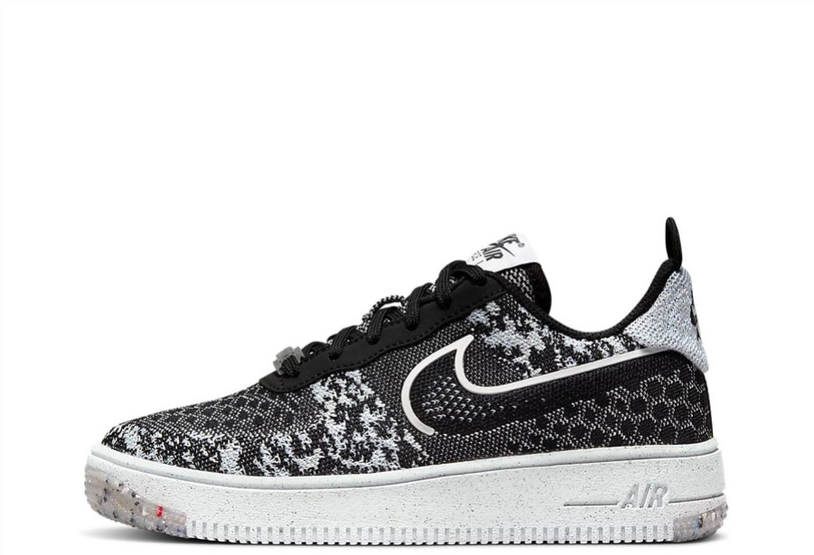 Klekt Air Force 1 Gs Crater Flyknit Black