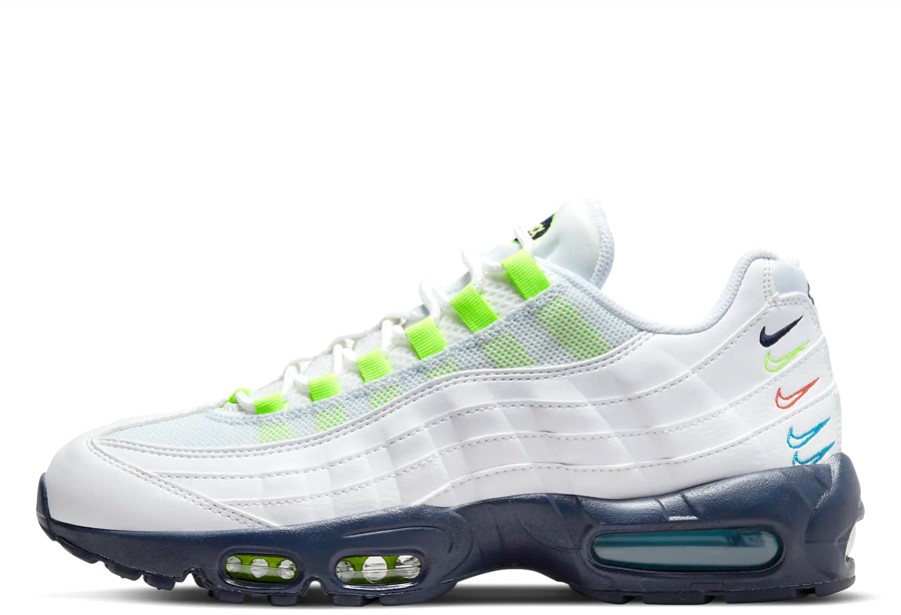 Klekt Air Max 95 Bijeli Multi-swoosh