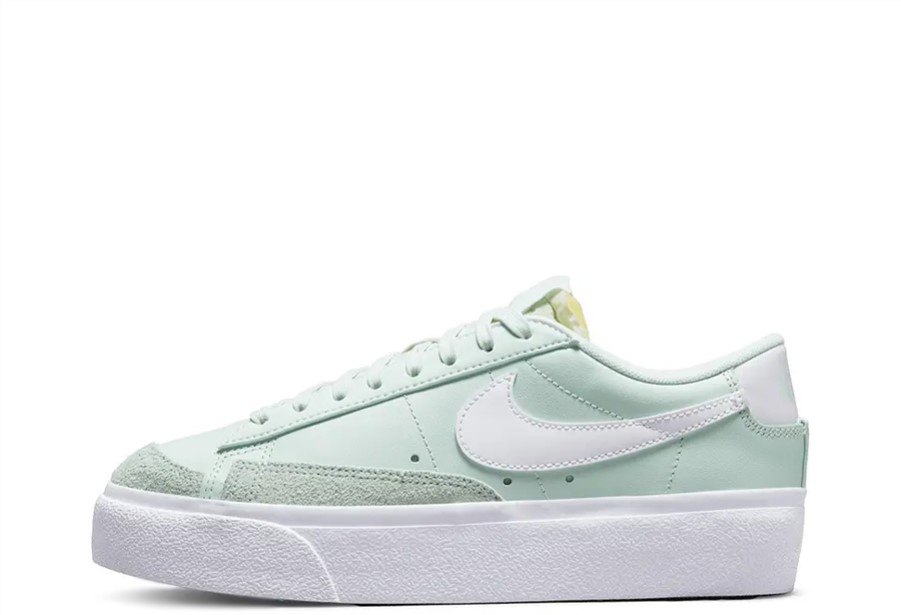 Klekt Blazer Niska Platforma Jedva Zelena