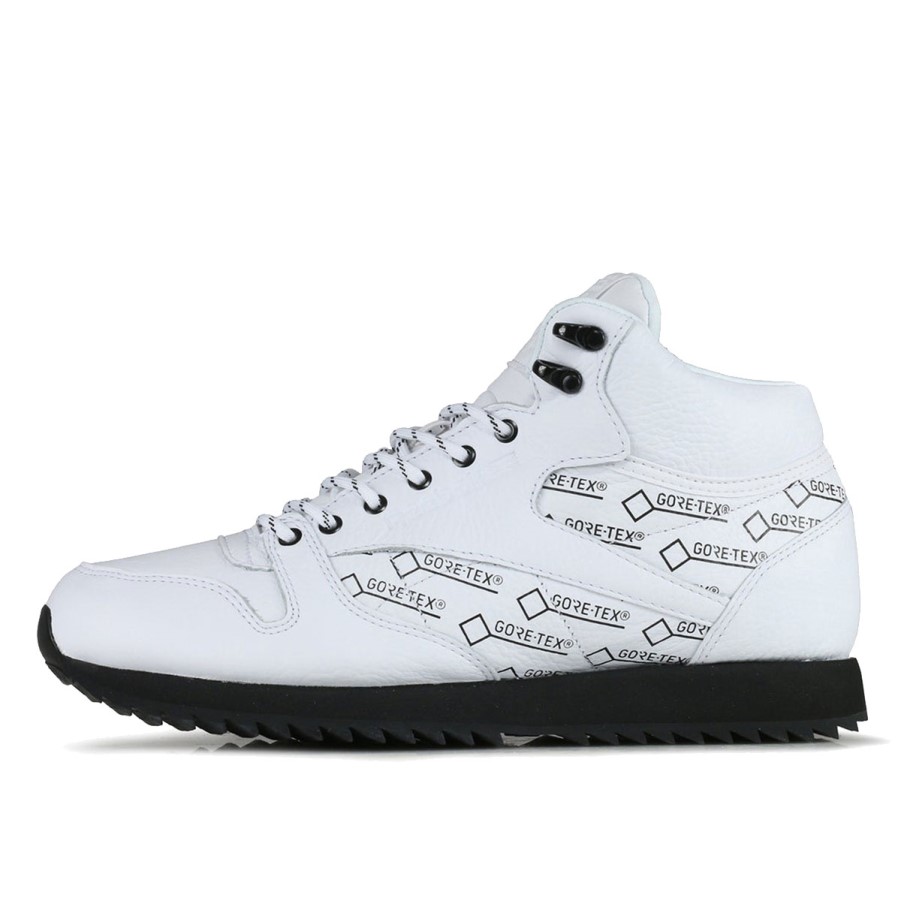 Klekt Klasična Koža Mid Ripple Goretex Crna Bijela