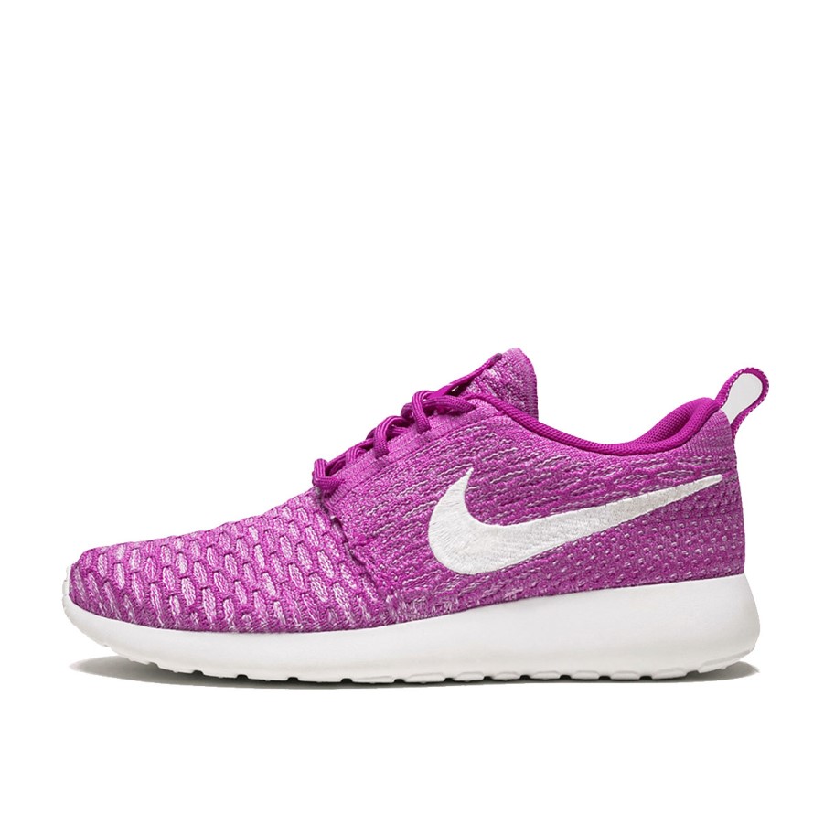Wmns Rosherun Flyknit Fuksija Flash Klekt
