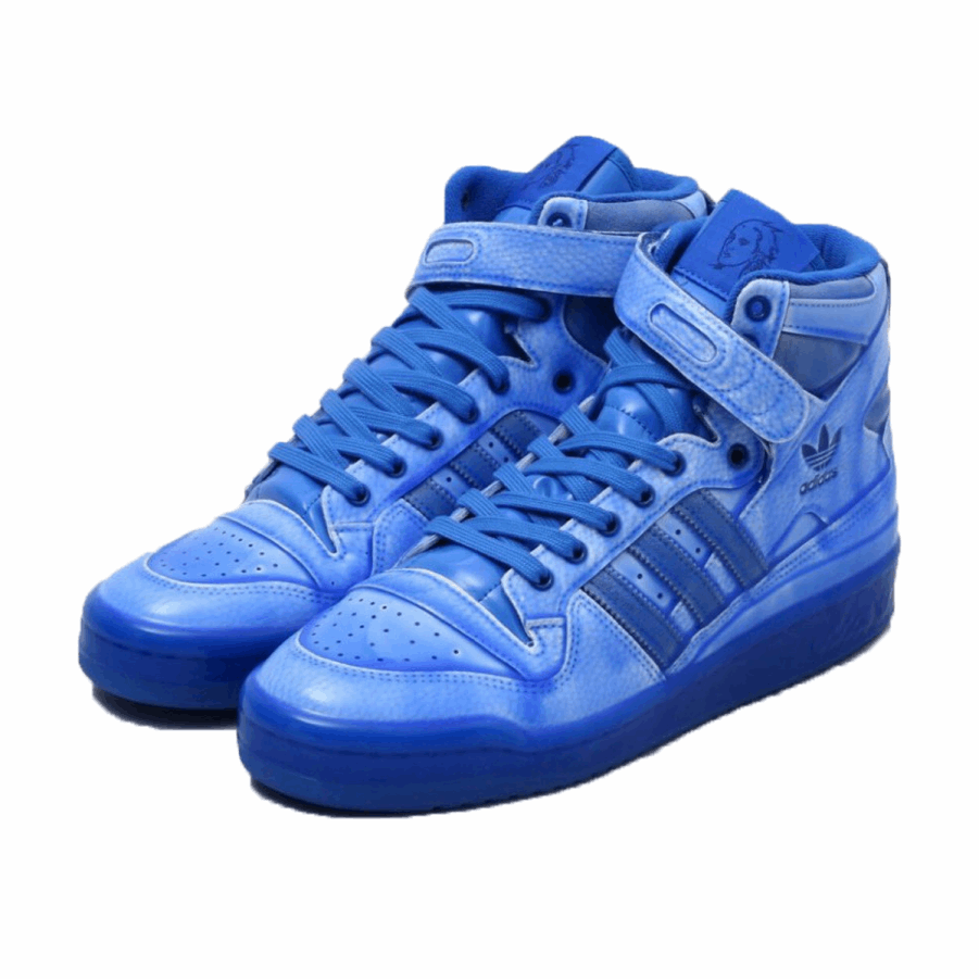 X Jeremy Scott Forum Hi Dipped Blue Klekt