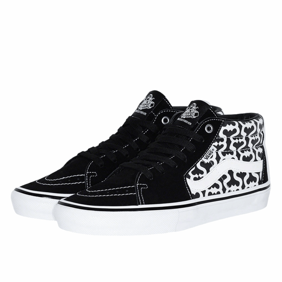 X Vans Monogram S Logotipom Skate Grosso Mid Black (ss21) Klekt