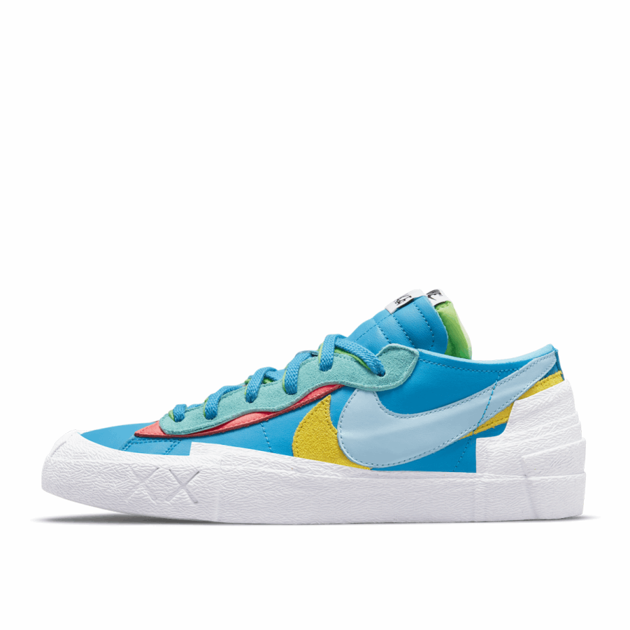 X Sacai X Kaws Blazer Low Blue Klekt