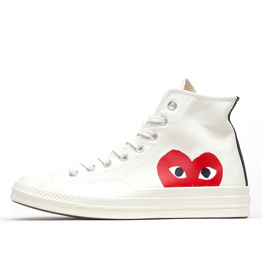 X Comme Des Garcons Cdg Chuck Taylor High Cream White Klekt